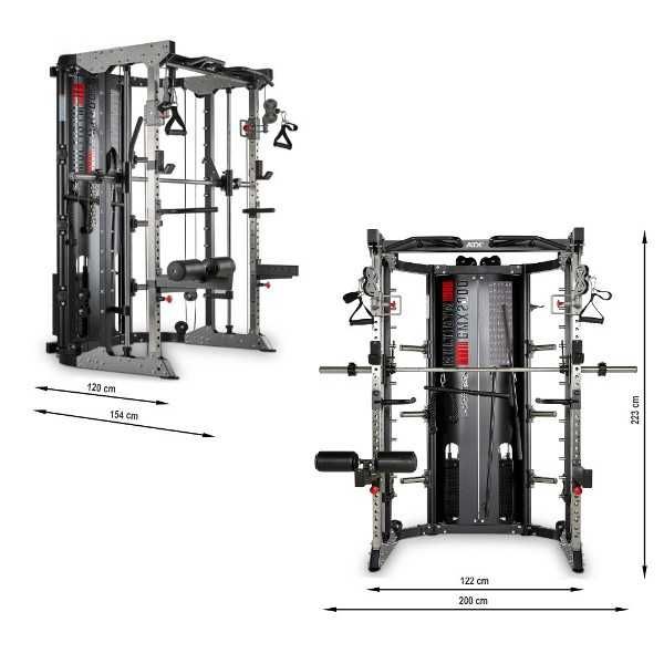 Фитнес Уред Multigym, Вградени Тежести 2  х 90 кг , Смит Машина