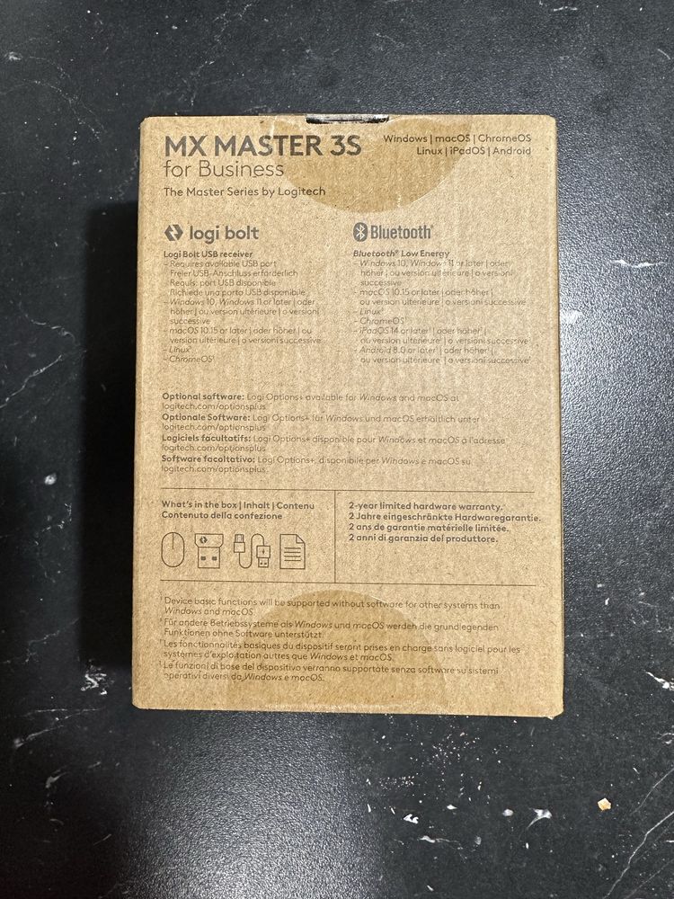 Mouse Logitech MX master 3s performance for business