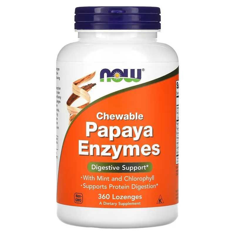 NOW Foods, Papaya Enzymes, Папайи, Папая