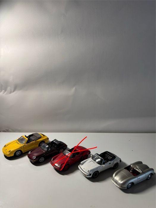 Лот от колички на Porsche. Мащаб 1:43