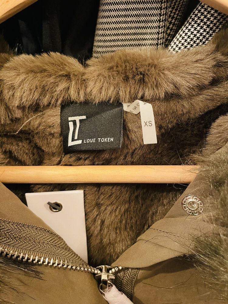 Geaca Parka Kaki XS Love Token New York