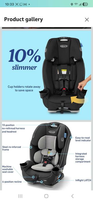 Столче за кола,от бебе до голямо детенце .