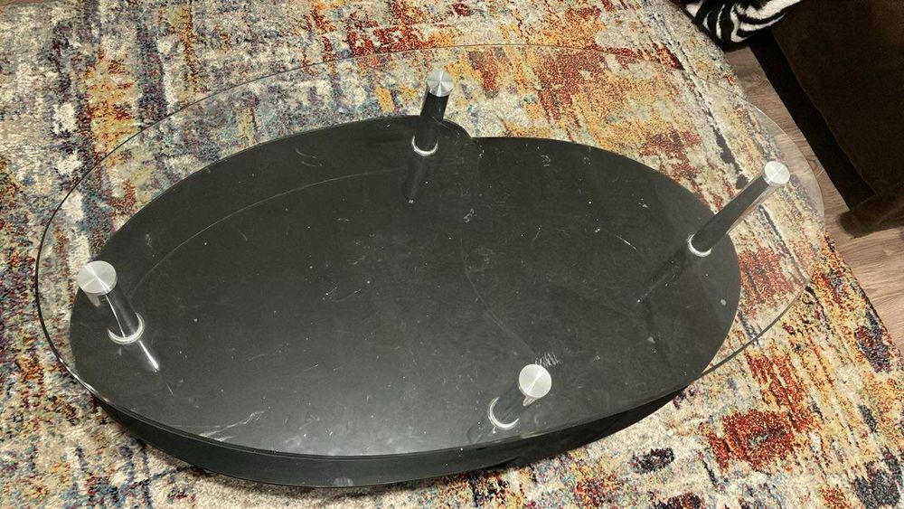 холна масичка стъкло/метал