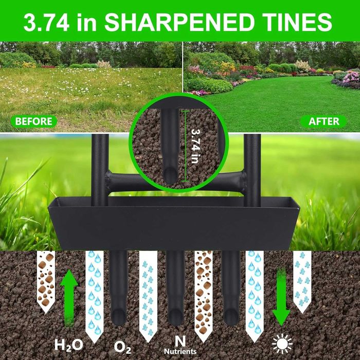 Aerator pamant, Meiiofs, gazon si altele, 95cm