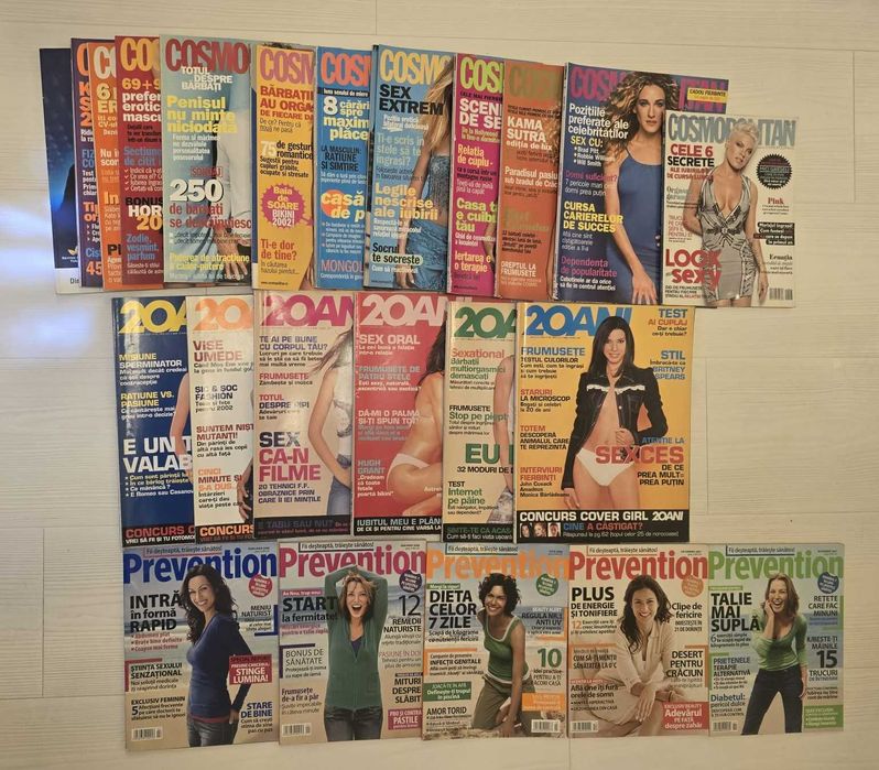 Reviste de colecție Cosmopolitan, Tabu, Tango, Forbes, Sănătate