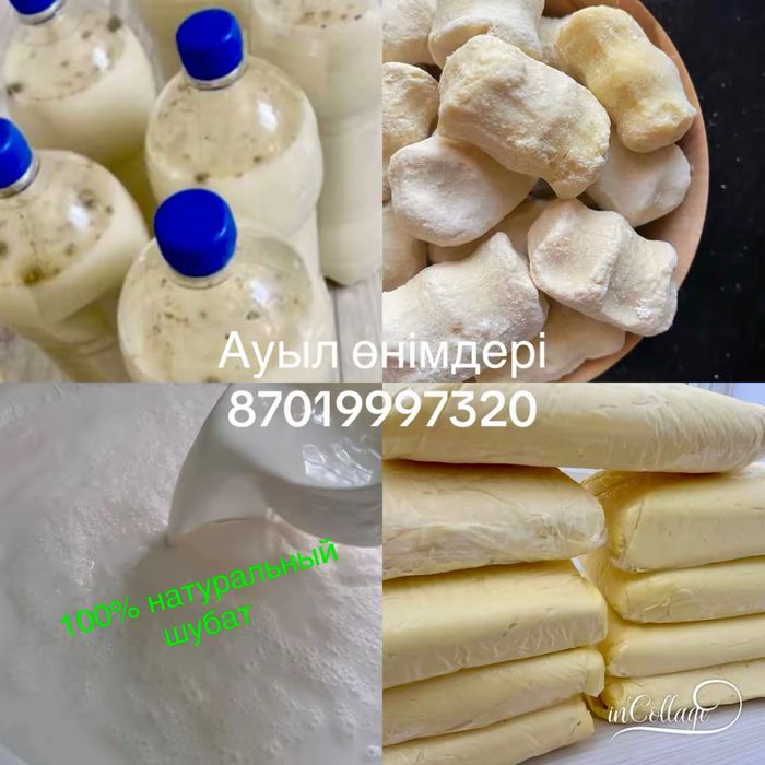 Шұбат, қымыз, май, құрт