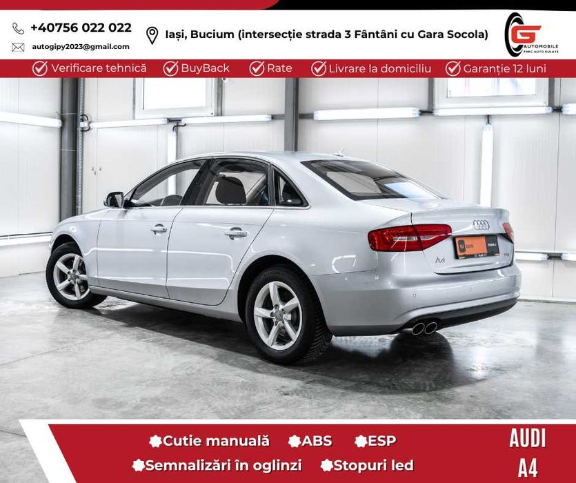 AUDI A4 SEDAN Fab2015Benzină Euro5CP120 Navi Climatronic Jante Senzori