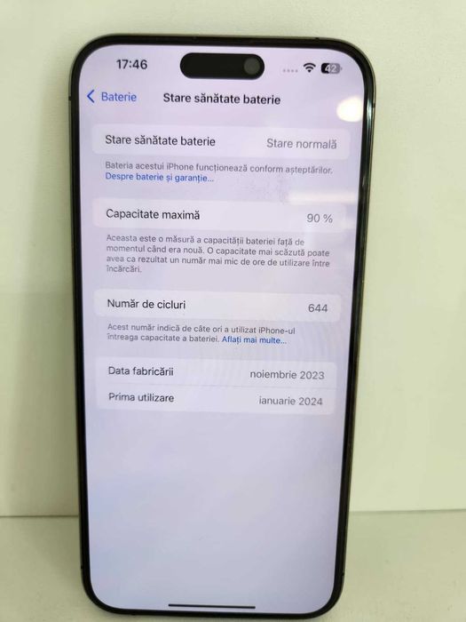 Iphone 15 Pro Max 512Gb (Ag8 Tudor1/B73917) – Garantie 2 Ani!
