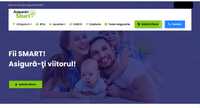Vand site web pentru asigurari + domeniu: asigurari-smart.ro