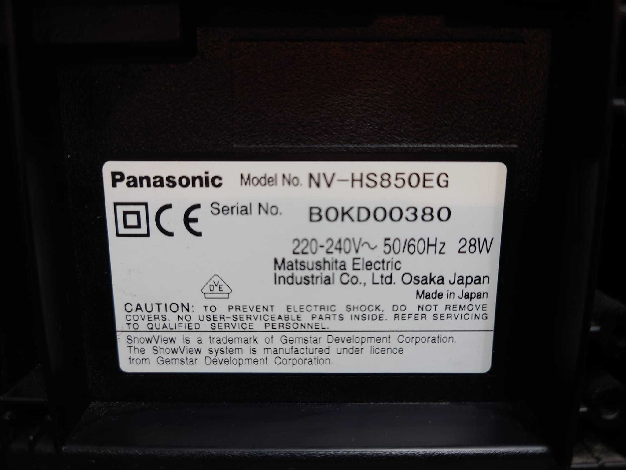 PANASONIC NV HS-850 S-VHS 3D HiFi-Stereo-Videorecorder