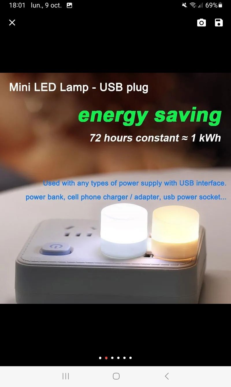 Mini lampa usb led