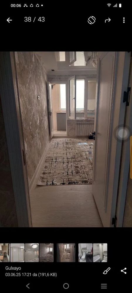 Сдается 2 х ком Боткина Парк Ашхабад. Студентларга хам берилади