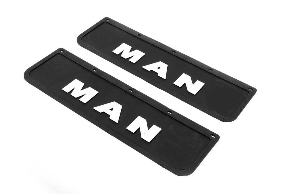 Релефни Черни Гумени Калобрани за Man / Ман 60x18 см к-т