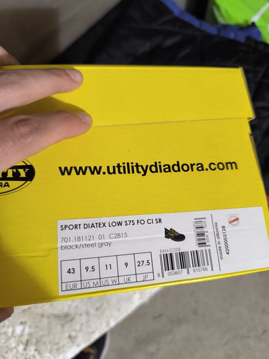 Работни обувки DIADORA SPORT DIATEX LOW S3 WR CI SRC 06200213