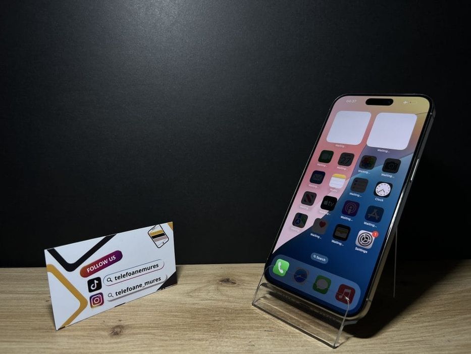 iPhone 15 Pro Max 256Gb Natural Titanium 3 ani garanție, Telefoane Mur
