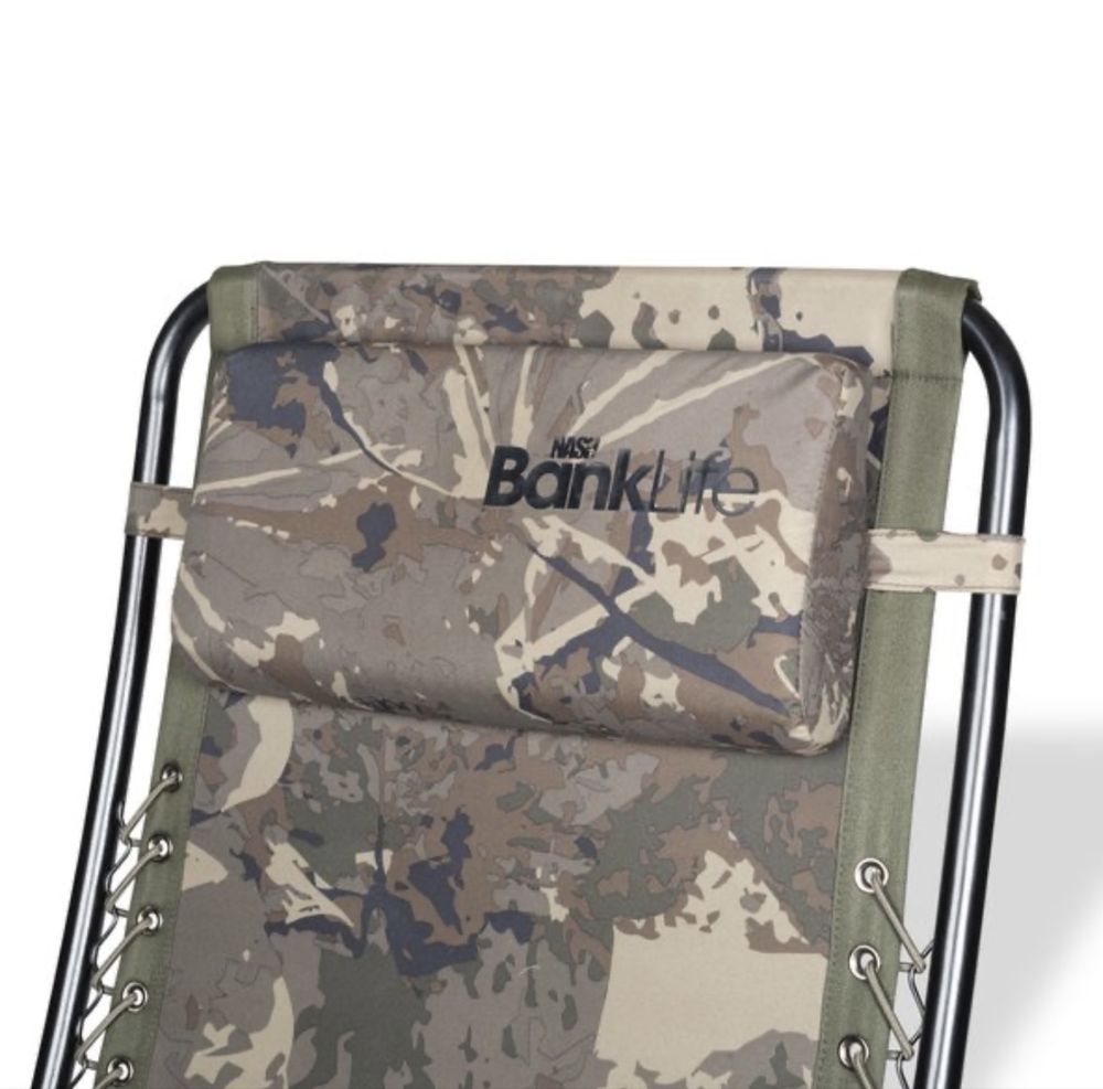 Scaunul pliabil Nash Bank Life Hi-Back Lounger