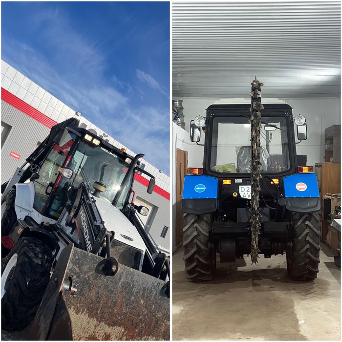 Траншеекопатель (БАРА) МТЗ. Погрузчик-Экскаватор HIDROMEK