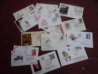 colectie masiva de FDC, plicuri, carti postale, vederi (fara Romania)