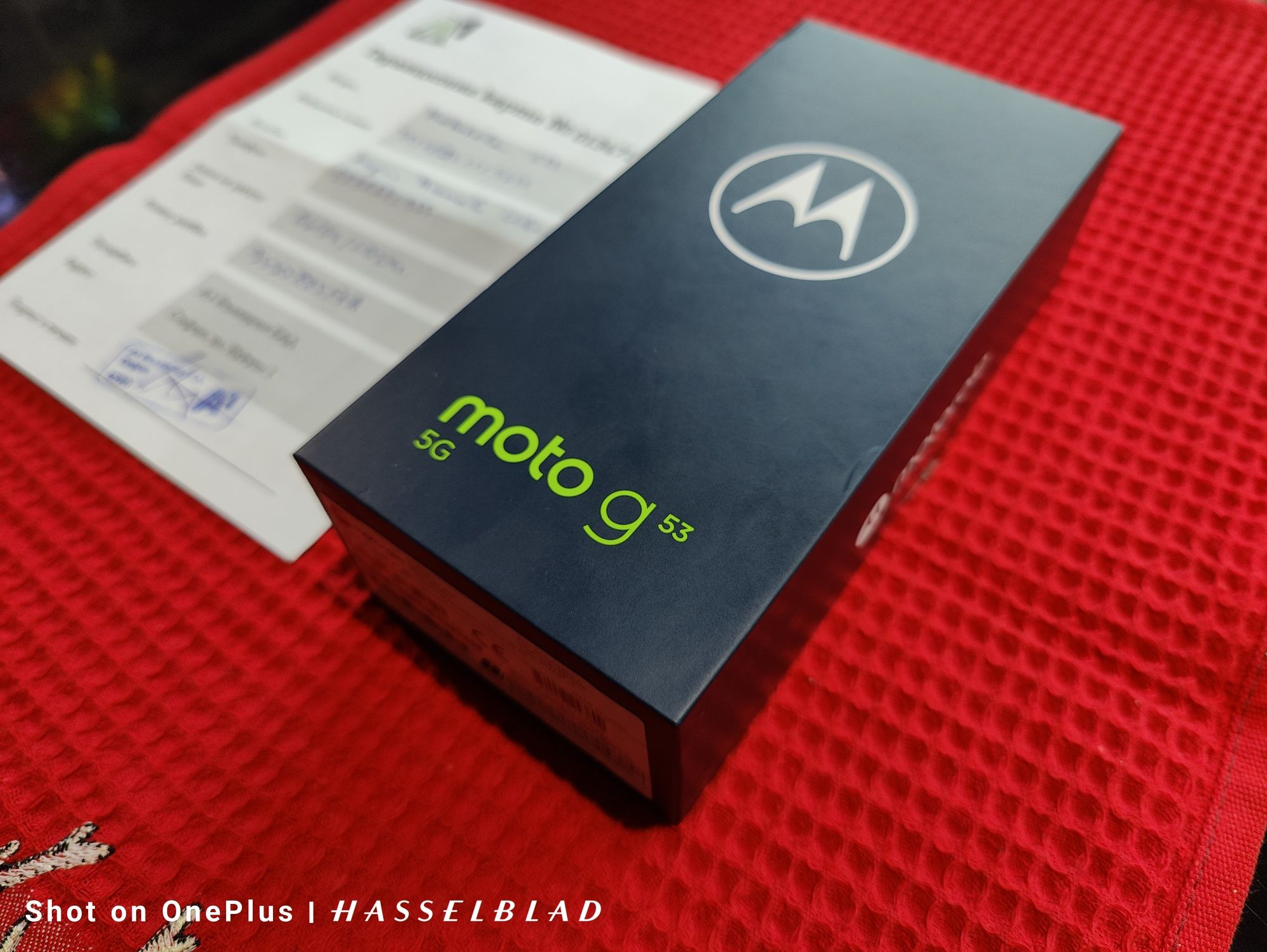 Motorola Moto G53 5G 128GB/4RAM Blue чисто нов 24м. гаранция от А1