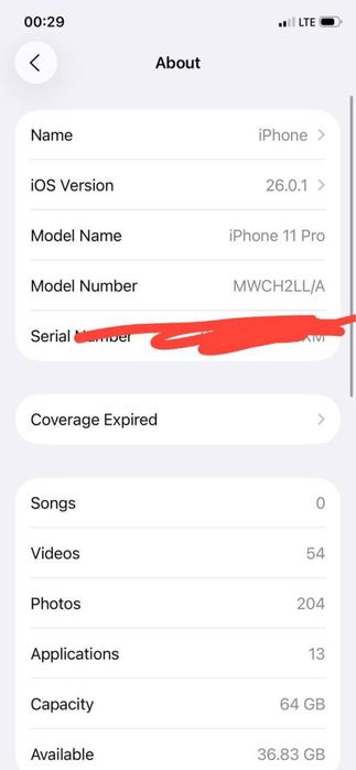 iPhone 11 pro 64/98% RODNOY!