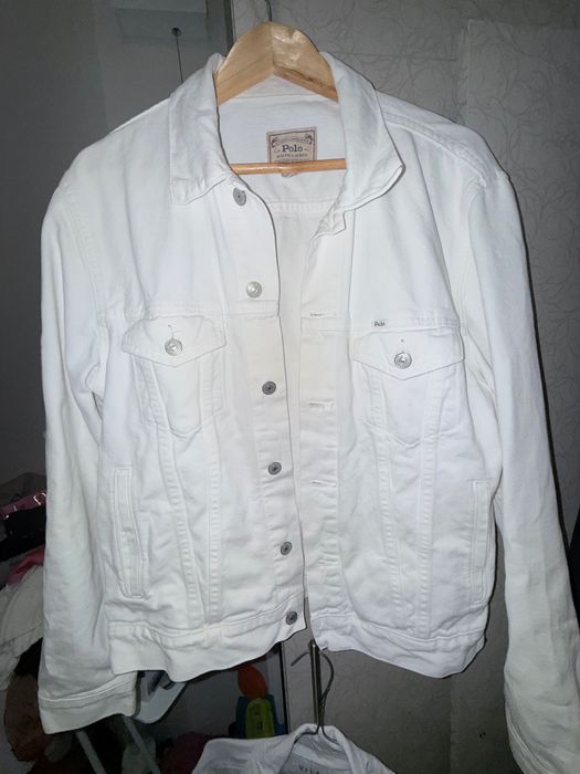 Дънково яке Ralph Lauren бяло Деним