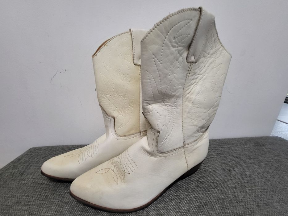 Cizme vintage piele de damă, mărimea 38-39 - 2 perechi