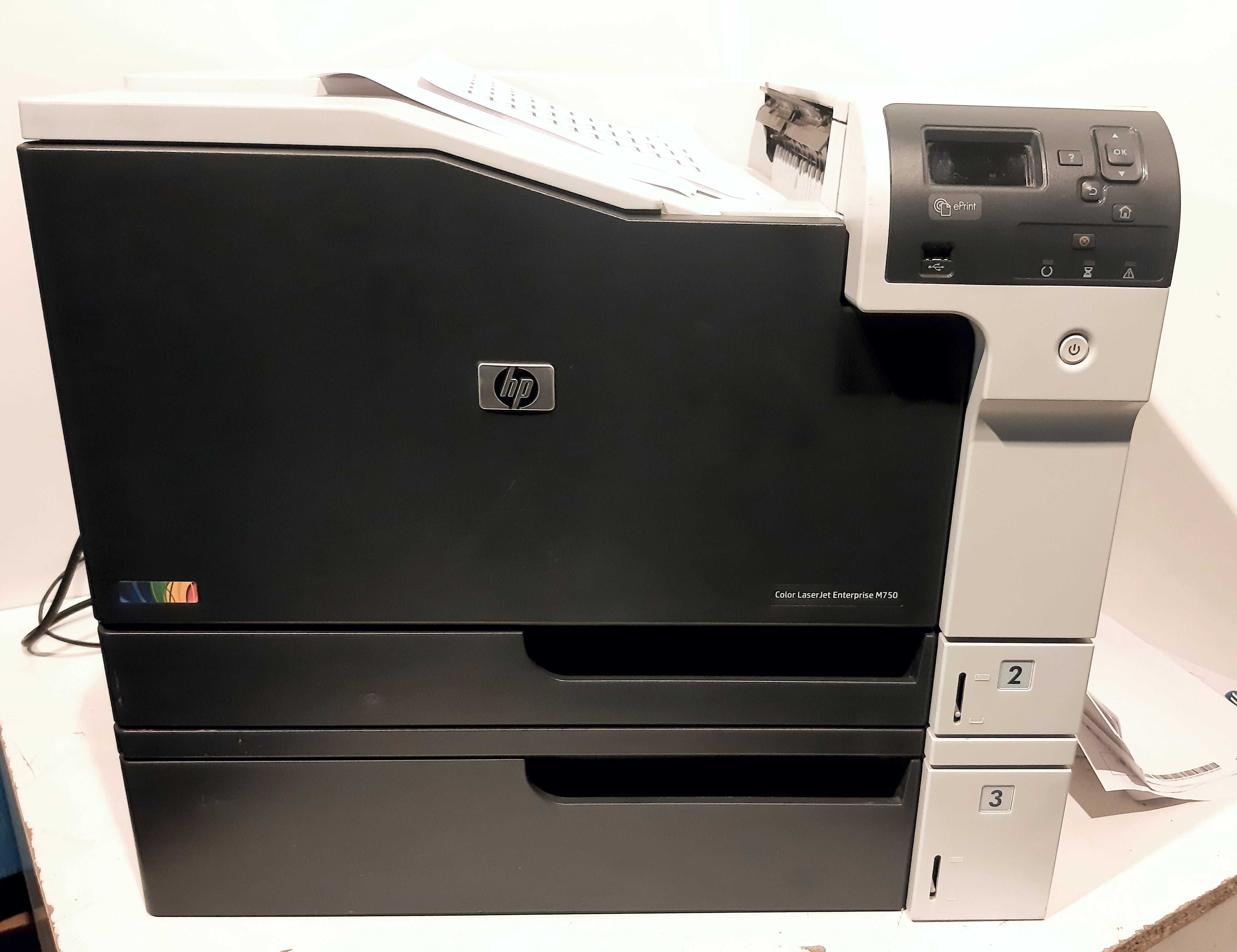 Принтер лазерный HP Color LaserJet Enterprise M750dn, цветн., A3