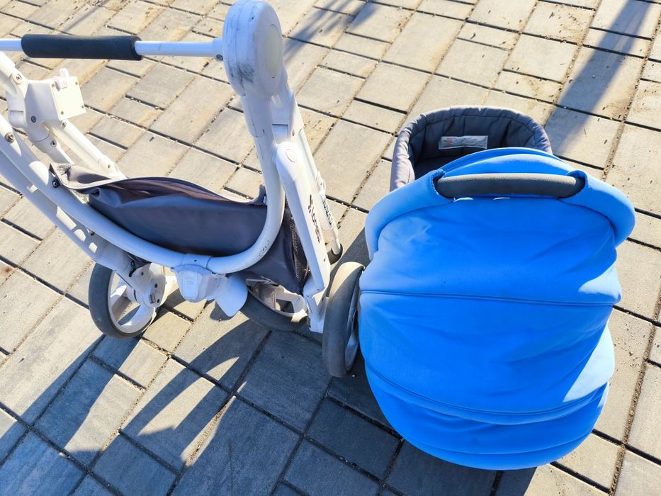 Vând cărucior Lorelli monza 3 + scoica + geanta in set