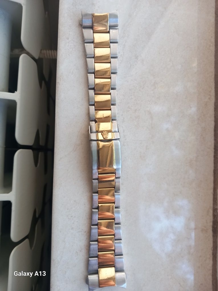 Rolex bratara 22mm otel+aur 18 k