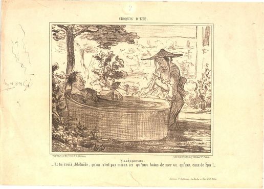 Honore Daumier - trei litografii vintage reclama medicamente farmacie