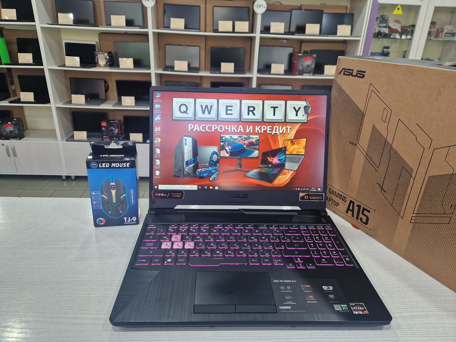 Asus TUF (Ryzen 7, 16 потоков, RTX 3050 4 gb)