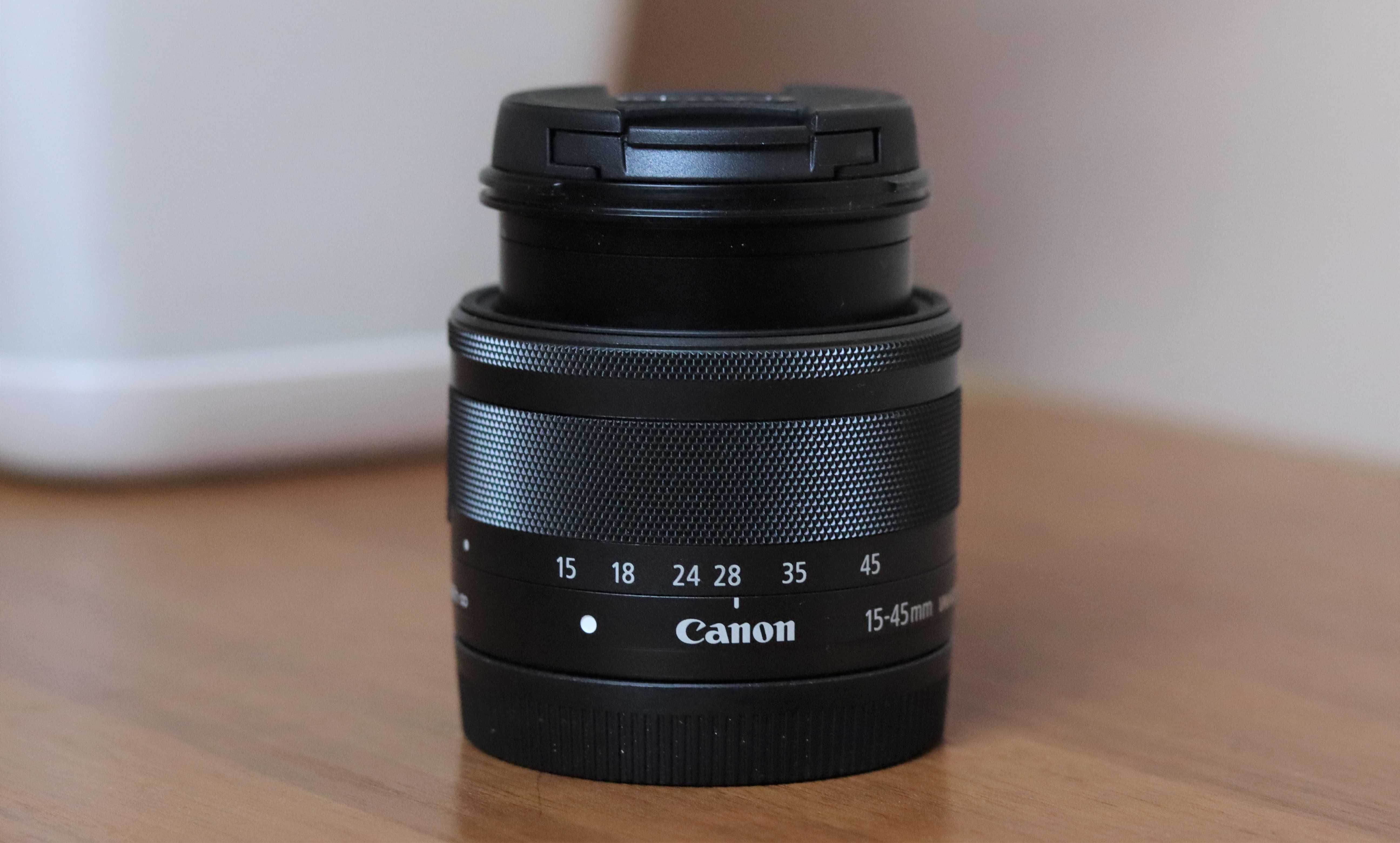 Обектив Canon EF-M 15-45mm + ПОДАРЪК Сенник