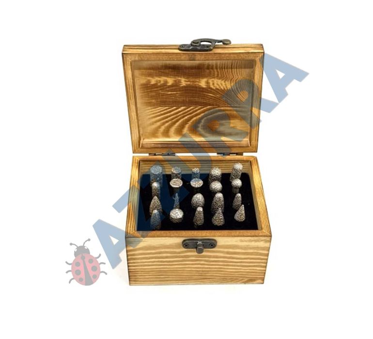 Set de 20 freze diamantate pt. Piatra cu coada 6x45 mm