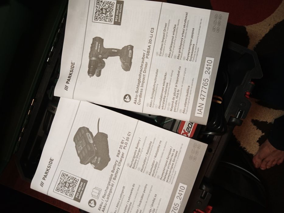 Mașina de găurit Parkside nouă