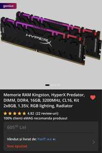 Ram/Rami Kingston, HyperX Predator, 16GB DDR4