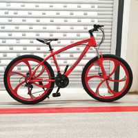 Biciclete Montain Bike - 21 viteze roșu - cadru oțel