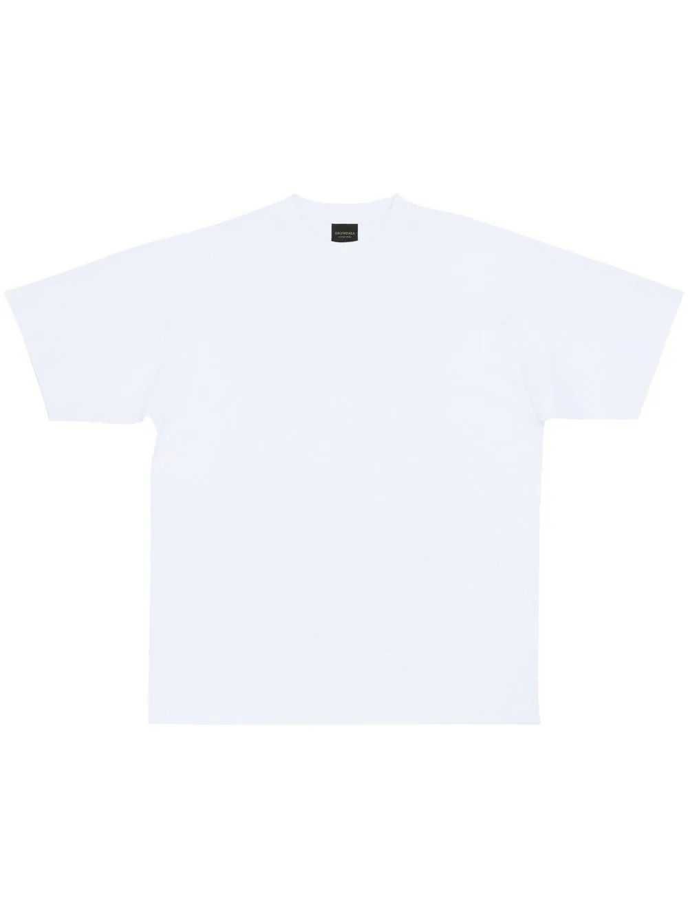 BALENCIAGA Garde-Robe Care Label Logo Oversized Тениска XS (M) и M (L)
