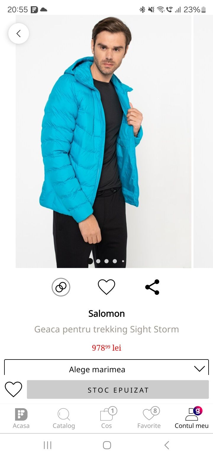 Geaca Salomon pentru trekking Sight Storm