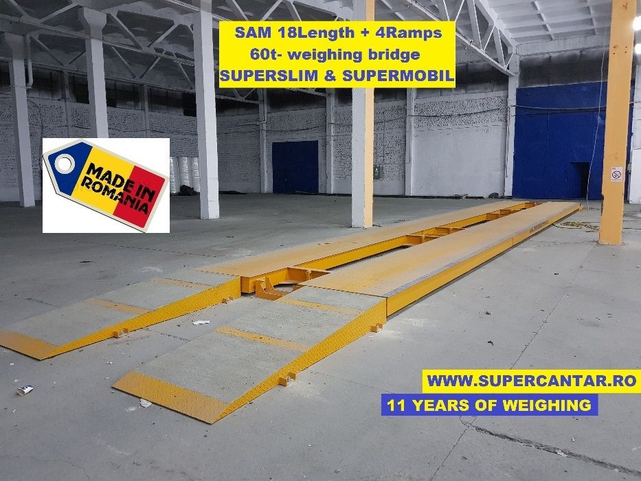Cantar Auto Depozit 30t-40t-60t 6-7-8m Superslim Superelocabil