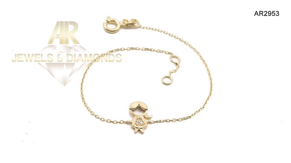 Bratara Aur 14 K model nou deosebit ARJEWELS(AR2953) pentru copii