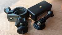 Suport camera bicicleta/motocicleta cap bila cu adaptor telefon/go pro
