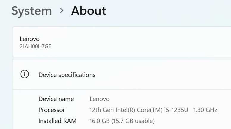 Laptop Lenovo T14 Gen 3, SSD 2 TB, i5-1235u, 16 GB Ram, FHD+ Ca nou