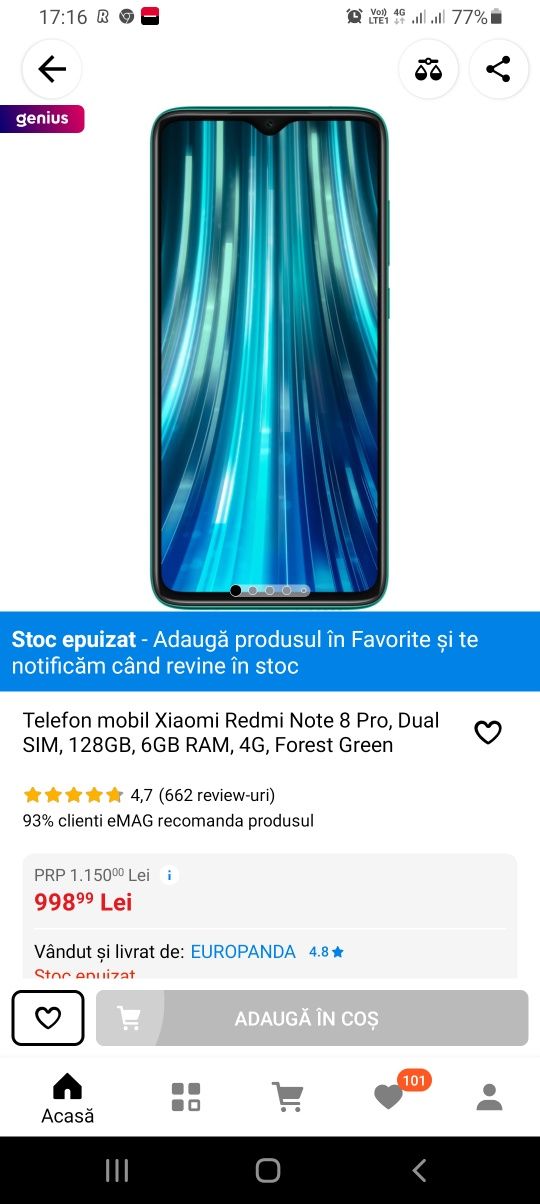 Vând telefon redmi 8 pro