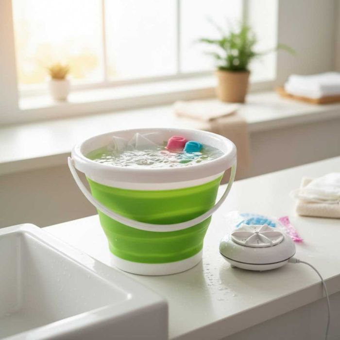 Мини пералня за дрехи- решение за бързо пране у дома и на път