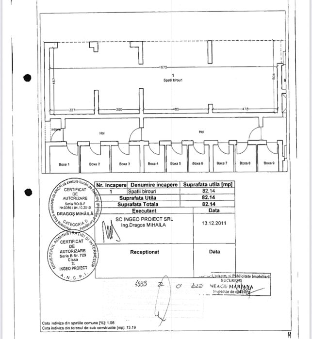 Vand / schimb spatii birouri ( comerciale )