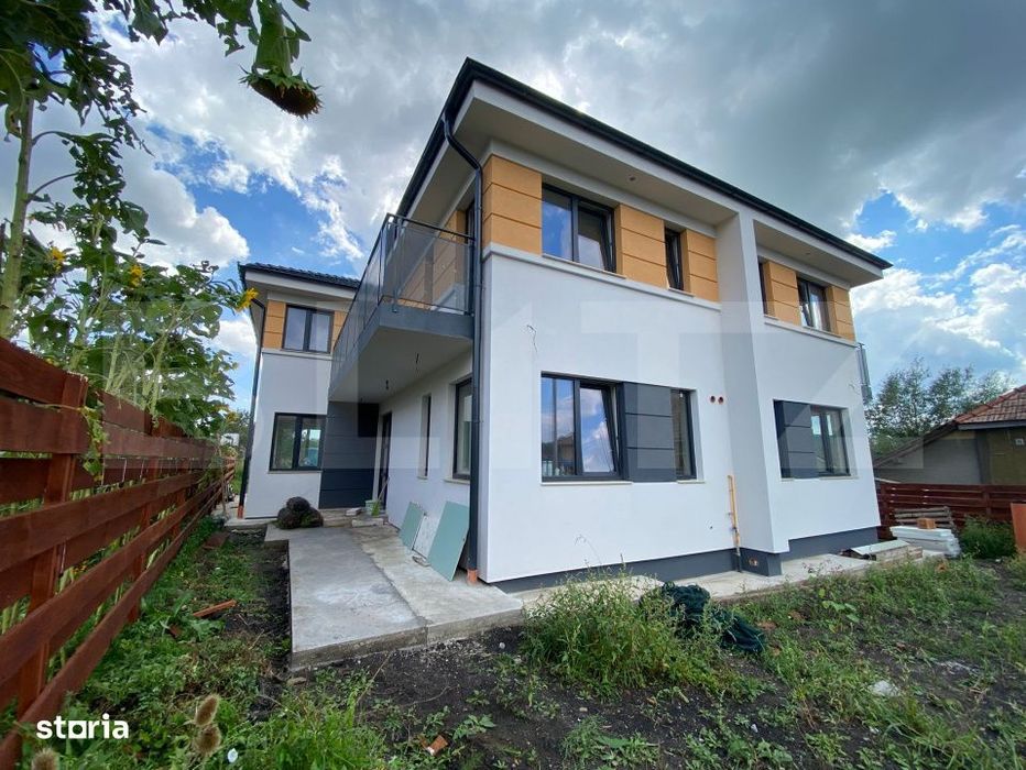 Duplex 120 mp + 2 locuri parcare, teren 334–400 mp