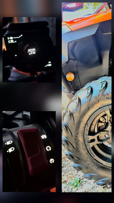 CF MOTO 450L 2024 DOUA LOCURI EURO5 NUMAR NEGRU (nu canam linhai polar