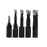 Set 5 Freze Carbide Domino DF500 pentru Festool, 4mm-10mm