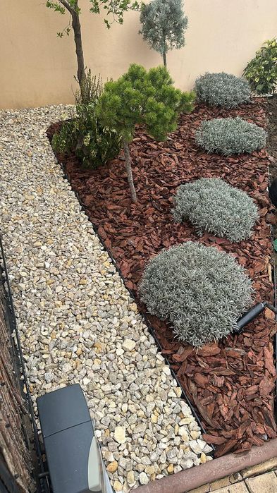 Amenajare gradina ,gazon,plante ornamentale, pietricele decorative