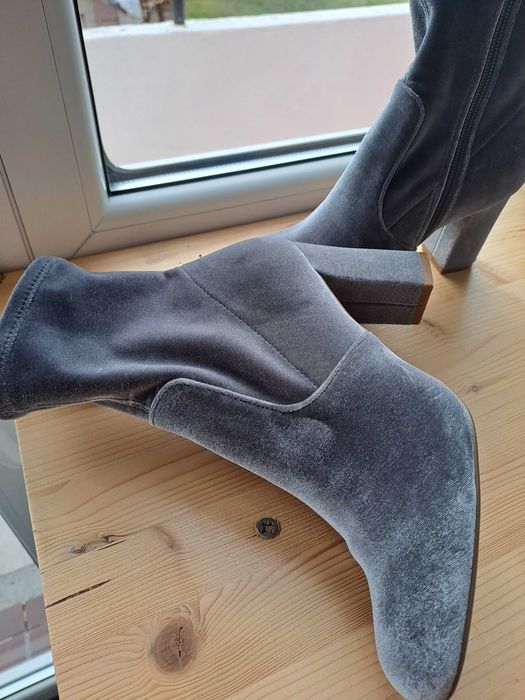 Botine catifea 37